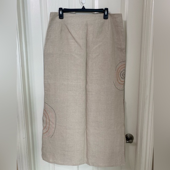 richard malcolm New Size 12/14 Pure Irish Linen Sleeveless Top and Maxi Skirt - Picture 12 of 15